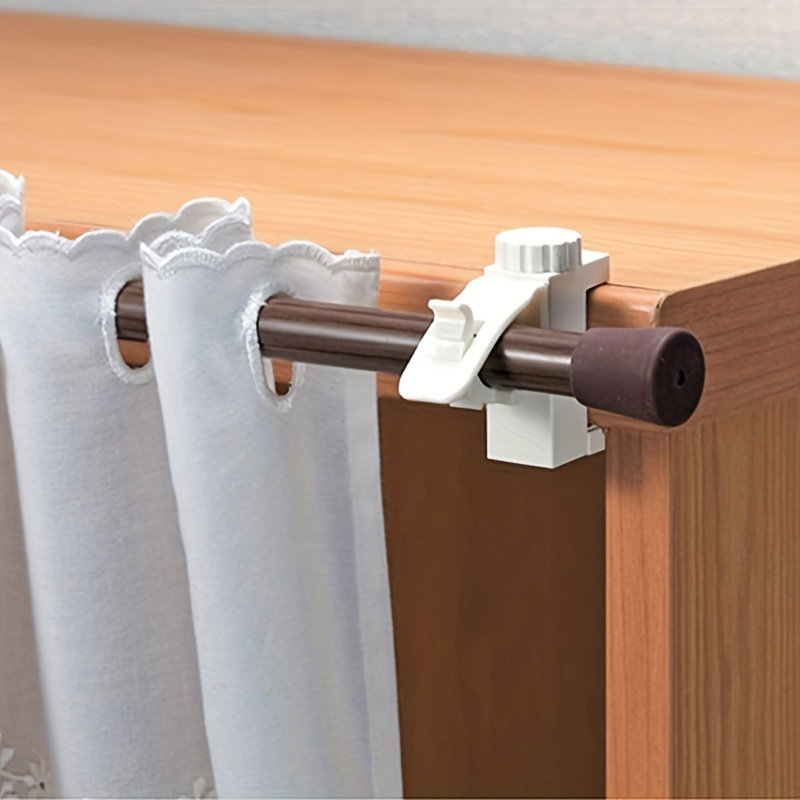 Home Textile - 2 buah/set braket batang tirai hemat