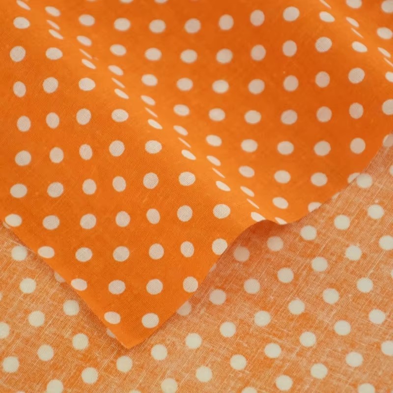 50X150CM Putih Oranye Polka Do - Home Textiles & Decorations ulasan dan harga
