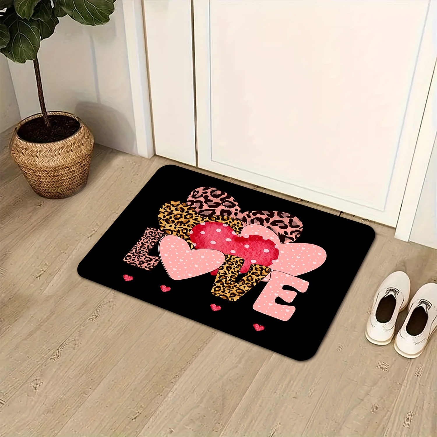 Keset Pintu Motif Hati Leopard - Home Textiles Premium ulasan dan harga